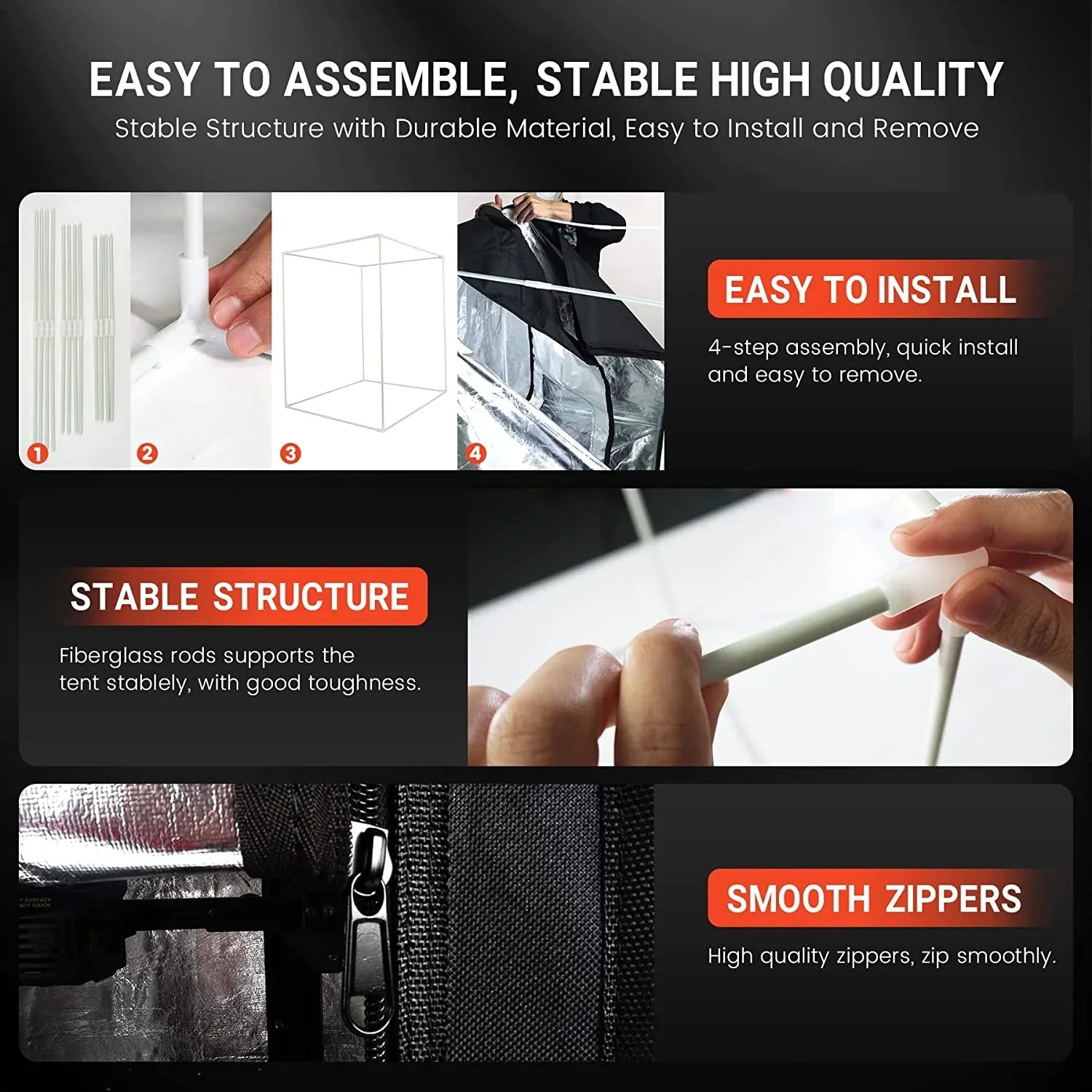3D Printer Enclosure, Constant 3D Printing Temperature for 3D Printer Filament, 25.6*21.6*29.5 inches
