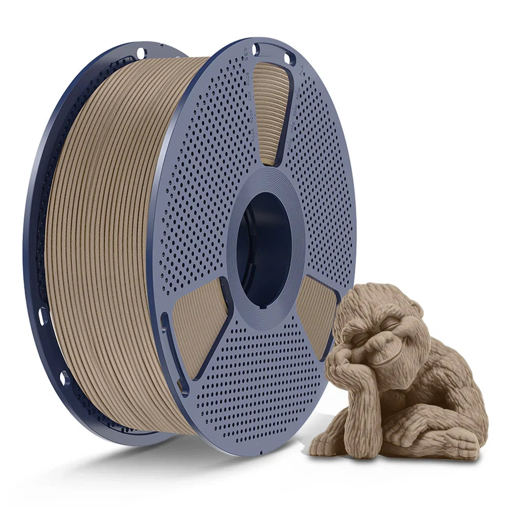 [MOQ: 3KG] Optimized Wood PLA 3D Printer Filament 1KG, Optimized and Upgraded Wood Texture