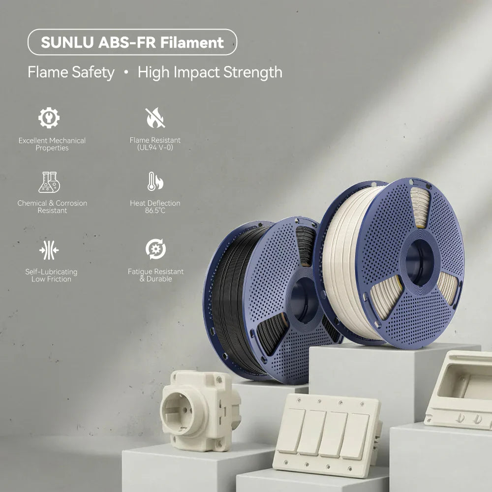 ABS-FR (ABS Flame Retardant) 3D Printer Filament 1KG