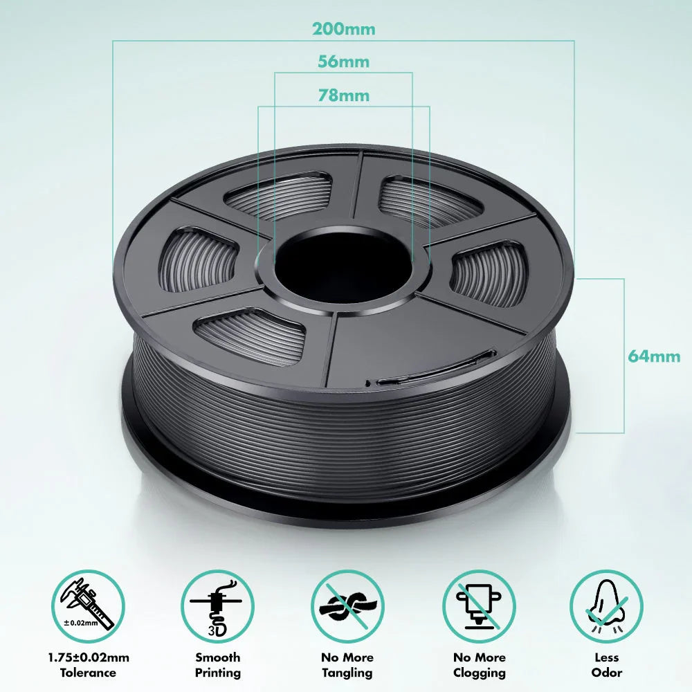 [MOQ: 6KG] PLA Macaron Colors (PLA Meta) 3D Printer Filament 1KG