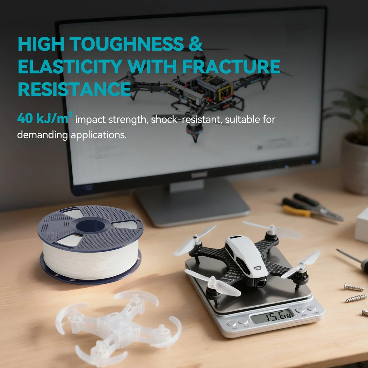 PP (Polypropylene) 3D Printer Filament 0.8KG