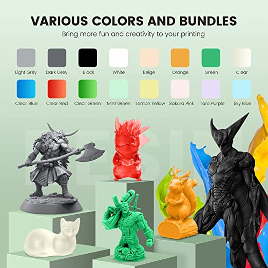 [Get 3 for the Price of 2] 2000g Standard Resin, Water-Wash Standard Resin, ABS Like Resin and High-tough Resin